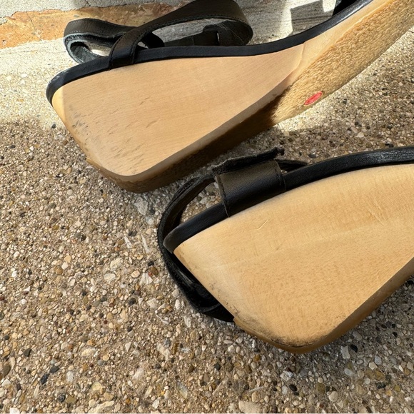 Camper Wedge Wooden Heel Sandals Sz 39 - Picture 7 of 9